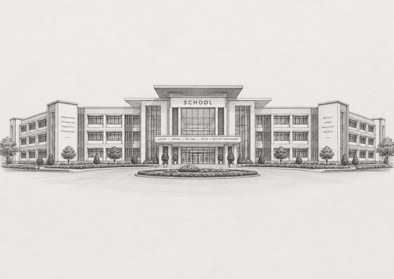 Modern school building concept by TFS Education